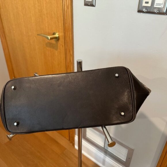 COACH 7721 Wool and Leather Large Brown Tote - Picture 3 of 5